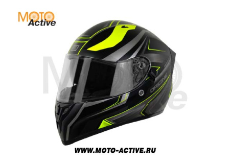 Шлем (интеграл) Origine STRADA Advanced Hi-Vis, желтый/черный матовый